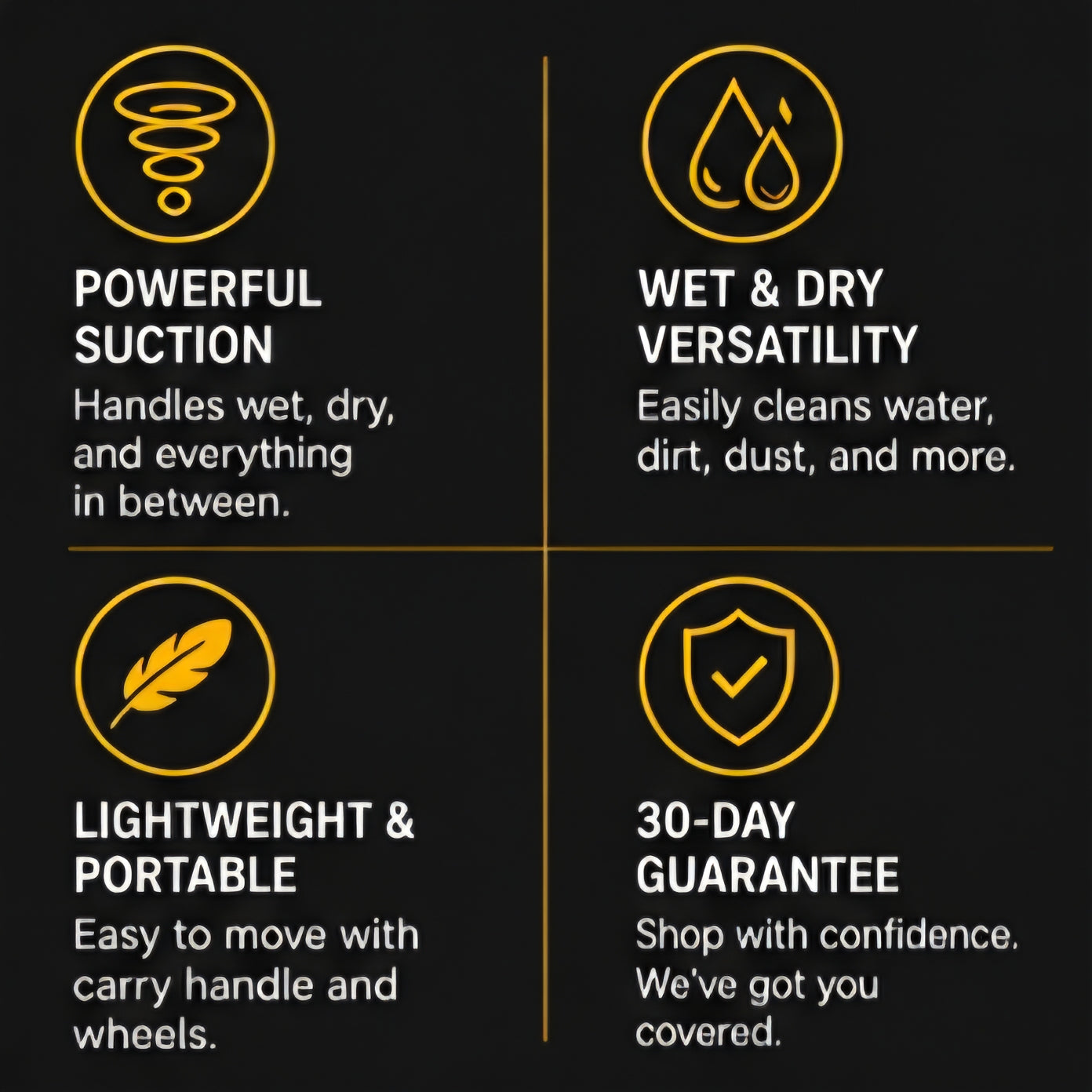 Power Clean Pro 3-in-1 Wet & Dry Vacuum
